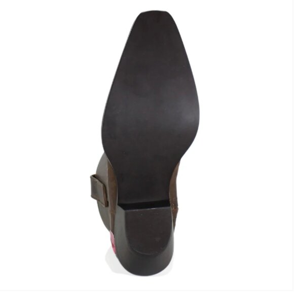 NEW DIBA TRUE Leather Cains Ville Western Booties IN brown  for women 825 4m2 - Picture 4 of 14